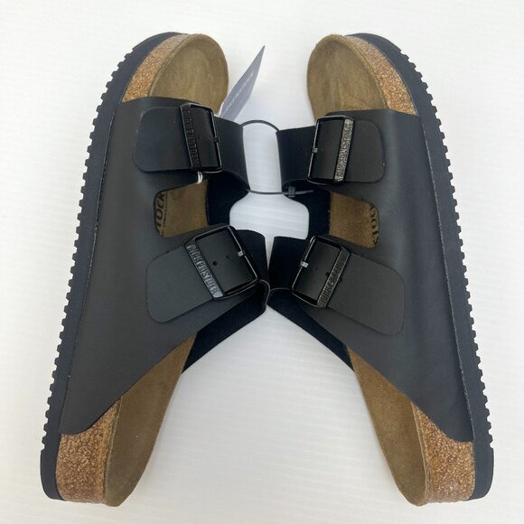 Sz 41 / W10 M8- NWT Birkenstock Arizona PROF Regular Fit Birko-Flor Sandal Black - Picture 8 of 15